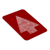 Moderner Christbaum - Rot Magnet (Rechte Seite)