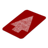 Moderner Christbaum - Rot Magnet (Linke Seite)