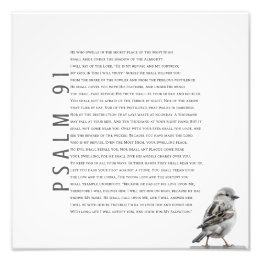 Moderner Christlicher Psalm 91 Niedlicher kleiner Fotodruck