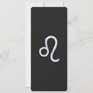 Moderner Chrome wie Leo Sign auf Schlangenhaut