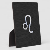 Moderner Chrome wie Leo Sign auf Schlangenhaut Fotoplatte (Seite)