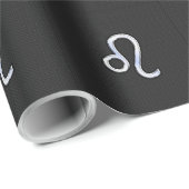 Moderner Chrome wie Leo Sign auf Schlangenhaut Geschenkpapier (Rolleneckpunkt)