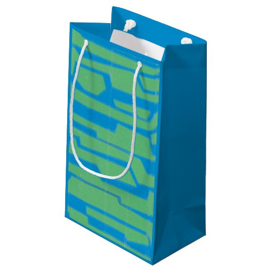 Moderner Circuit V Kleine Geschenktüte (Rückseite Schrägansicht)