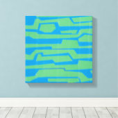 Moderner Circuit V Leinwanddruck (Insitu (Holzboden))