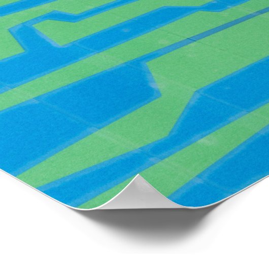 Moderner Circuit V Poster (Ecke)