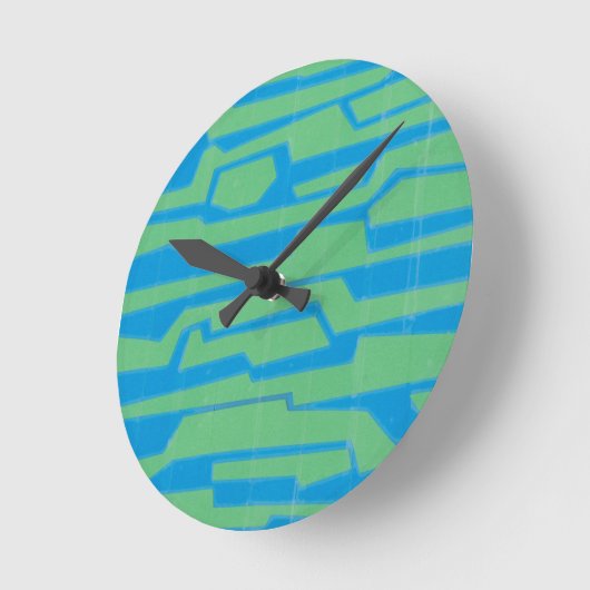 Moderner Circuit V Runde Wanduhr (Winkel)