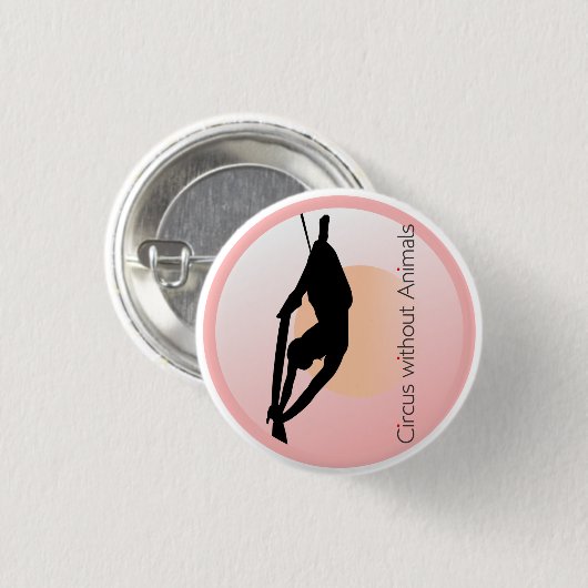 Moderner Circus Acrobat Button (Vorne & Hinten)