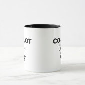 Moderner CO-PILOT Text & Flugzeug, Personalisierte Tasse (Zentrum)