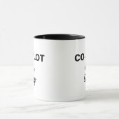 Moderner CO-PILOT Text & Flugzeug, Personalisierte Tasse (Zentrum)