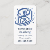 Moderner Coach Frauen-Personaltrainer Visitenkarte (Vorderseite)