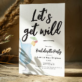 Moderner Cocktail-Junggeselinnen-Abschied Einladung