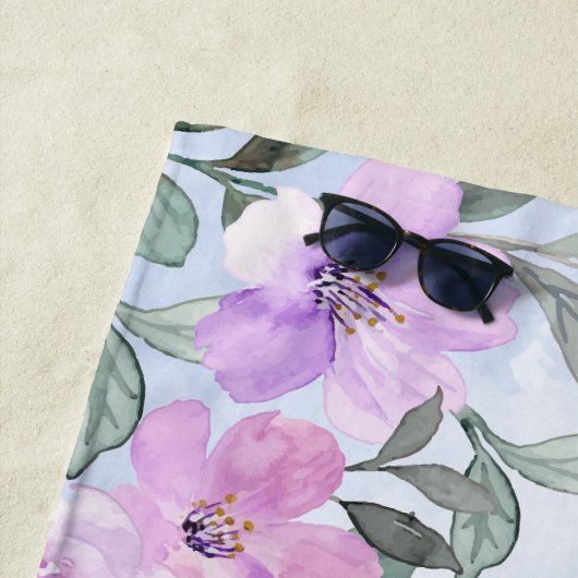 Moderner Cocktail-Wildblume pink, elegant Strandtuch (Beispiel)