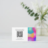 Moderner Code der Geschäftsart QR Visitenkarte (Stehend Vorderseite)