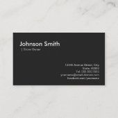 Moderner Coffee Beans Store Visitenkarte (Rückseite)