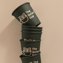 Moderner Coffee Shop - Berufliche Logo-Seite Grün