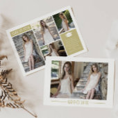 Moderner Collage Graduate Grad 6 Foto Abschluss An Ankündigung