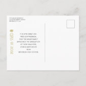 Moderner Collage Graduate Grad Foto Abschluss Ann Ankündigungspostkarte (Rückseite)