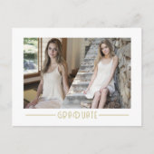 Moderner Collage Graduate Grad Foto Abschluss Ann Ankündigungspostkarte (Vorderseite)