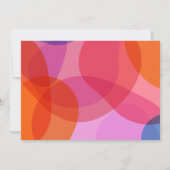 Moderner Colorblock-Border-Personalisierter Skript Mitteilungskarte (Rückseite)