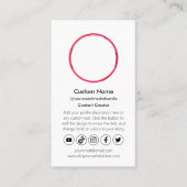 Moderner Content Creator Social Media-Einfluss Visitenkarte (Vorderseite)