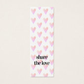 Moderner Cool-hellrosa Herz Schönheitssalon (Vorderseite)