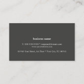 Moderner Cool Texture Blue Gray Berater Visitenkarte (Rückseite)