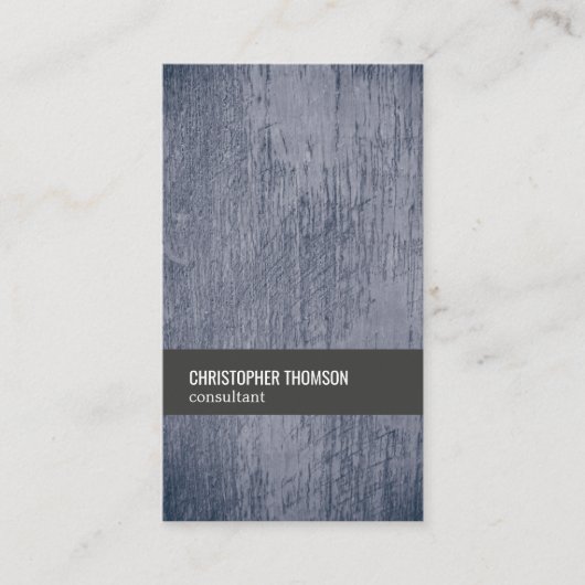 Moderner Cool Texture Blue Gray Berater Visitenkarte (Vorderseite)