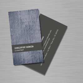Moderner Cool Texture Blue Gray Berater Visitenkarte