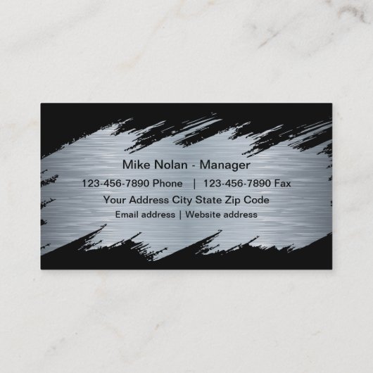 Moderner cooler Bau Visitenkarte (Rückseite)