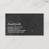 Moderner Cooler Beruflicher DJ Visitenkarte (Rückseite)