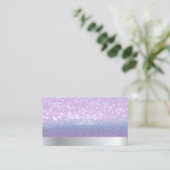 Moderner Cooler Beruflicher Glitzer Bokeh Ombre Visitenkarte (Stehend Vorderseite)