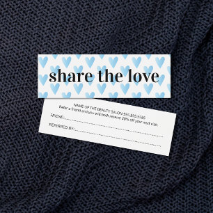 Moderner Cooler Blue Hearts Beauty Salon