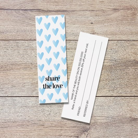 Moderner Cooler Blue Hearts Beauty Salon