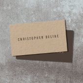 Moderner Cooler Elegant Brown Kraft Paper Consulta Visitenkarte