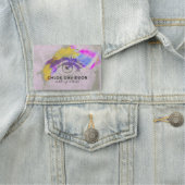 Moderner, Cooler, expressiver Makeup-Künstler Namensschild (Beispiel)