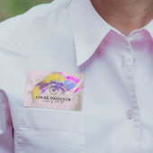 Moderner, Cooler, expressiver Makeup-Künstler Namensschild