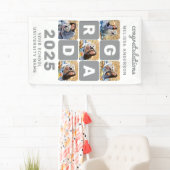 Moderner Cooler Grad Custom 5 Foto Collage Abschlu Banner (Insitu)