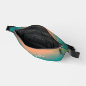 Moderner Cooler Gradient, Aquamariner grüner Orang Bauchtasche (Offen)
