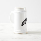 Moderner cooler Kondor Bierglas (Vorderseite Links)