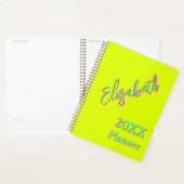 Moderner Cooler Neon Chartreus Wochen und Monat 20 Planer (Anzeige)