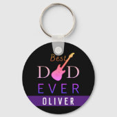 Moderner Cooler Niedlicher Best Vater aller Zeiten Schlüsselanhänger (Rückseite)