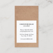 Moderner Cooler Papierberater Visitenkarte (Vorderseite)