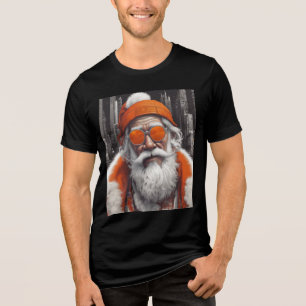 Moderner Cooler Santa Claus T - Shirt Hoodie
