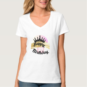 Moderner cooler Schlüssel 21. Rosa T-Shirt
