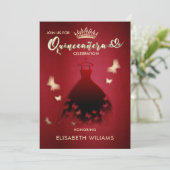 Moderner cooler Schmetterlingsschmetterling Quince Einladung (Stehend Vorderseite)