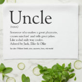 Moderner Cooler Schwarz-Weiß-Spaß Geschirrtuch (Gefaltet)