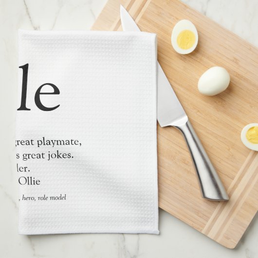 Moderner Cooler Schwarz-Weiß-Spaß Geschirrtuch (Viertel Falte)