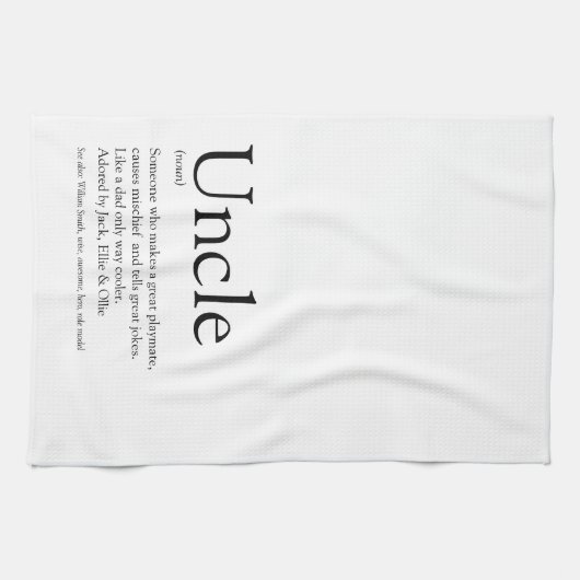 Moderner Cooler Schwarz-Weiß-Spaß Geschirrtuch (Horizontal)