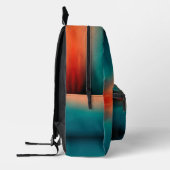 Moderner Cooler Sonnenuntergang Aquamariner grüner Bedruckter Rucksack (Links)