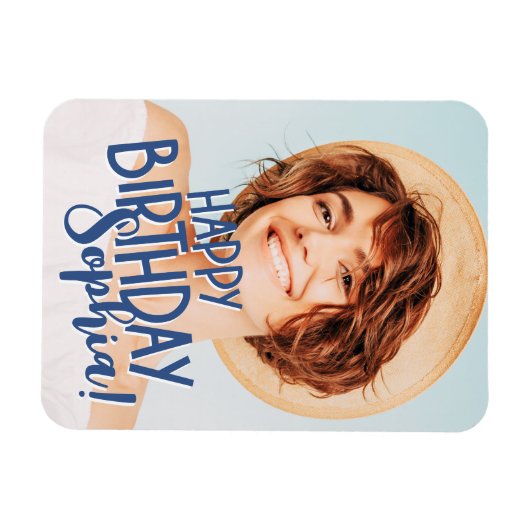 Moderner Cooler Spaß Kundenspezifisches Foto Gebur Magnet (Horizontal)